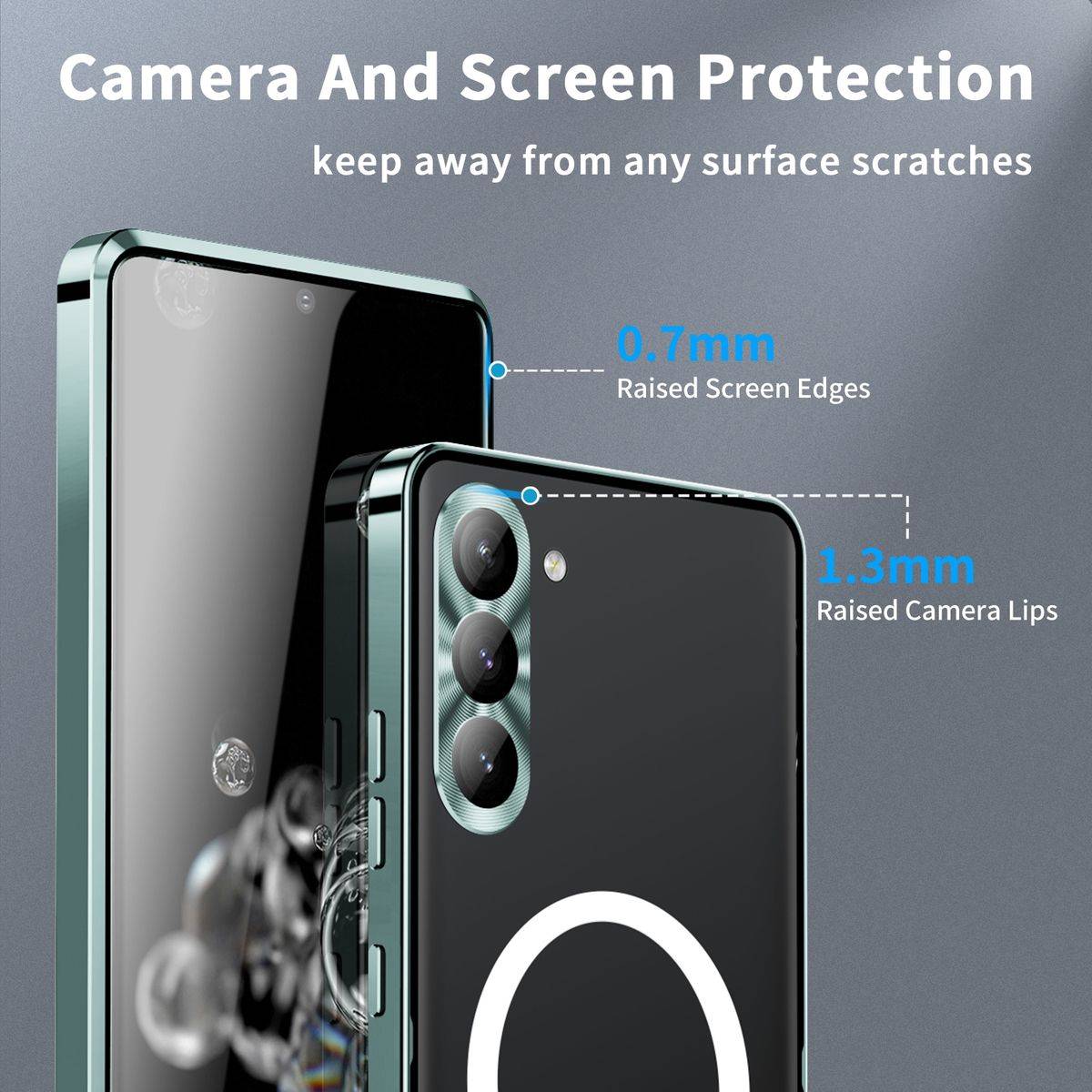 Für Samsung Galaxy S23 FE 5G Magsafe Metall Case Cover Schutz Tasche