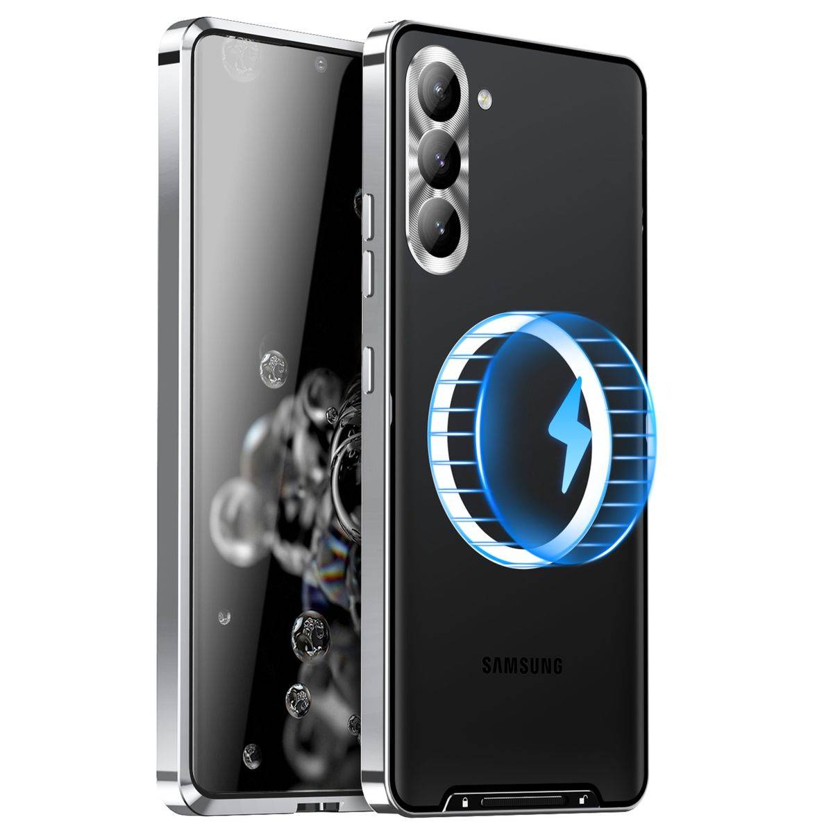 Für Samsung Galaxy S23 FE 5G Magsafe Metall Case Cover Schutz Tasche