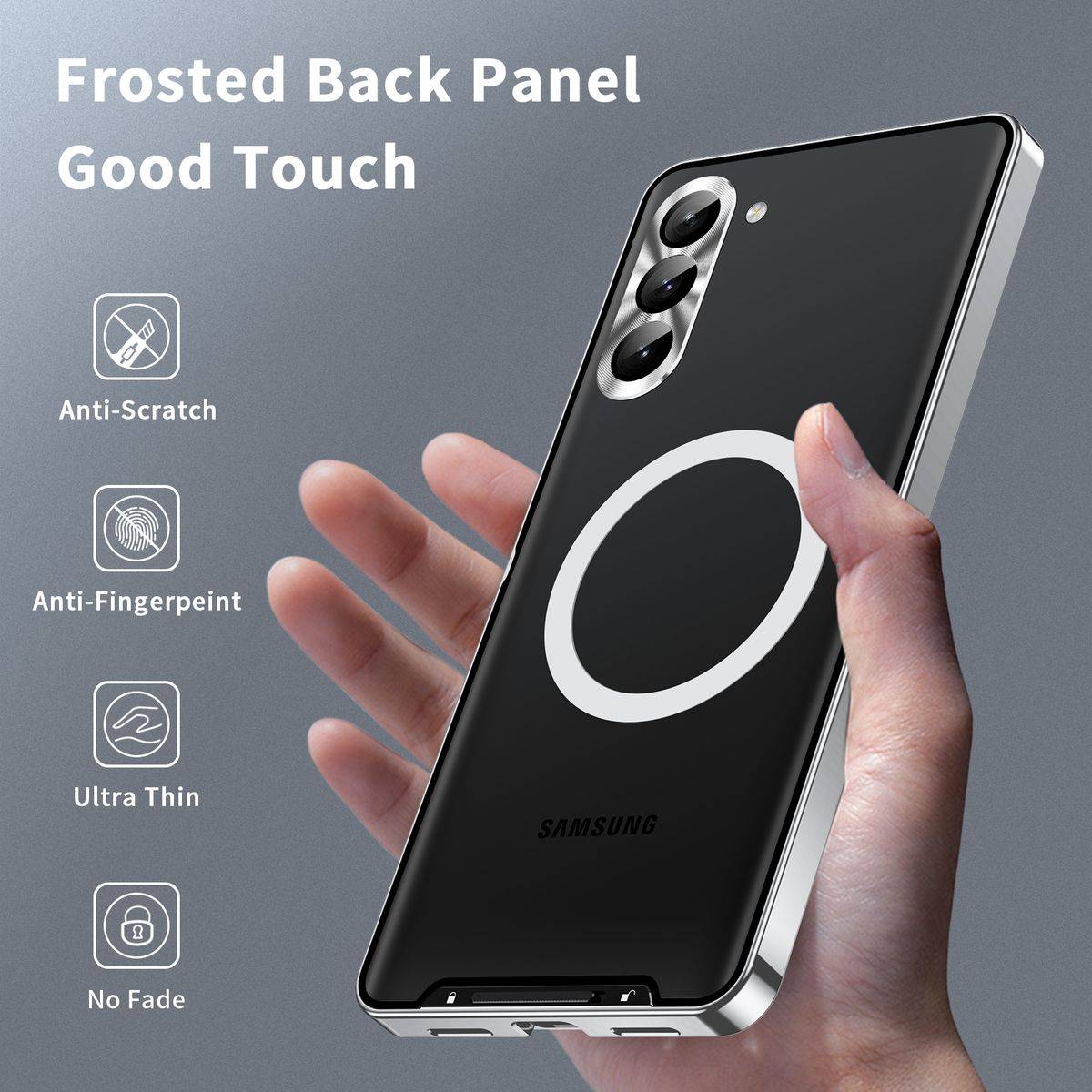 Für Samsung Galaxy S23 FE 5G Magsafe Metall Case Cover Schutz Tasche