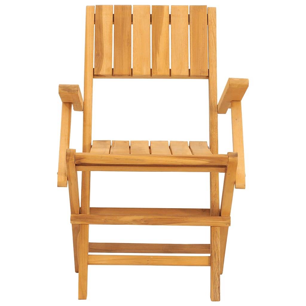 vidaXL Gartenstühle 2 Stk. Klappbar 55x61x90 cm Massivholz Teak