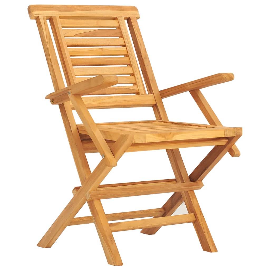 vidaXL 7-tlg. Garten-Essgruppe Massivholz Teak