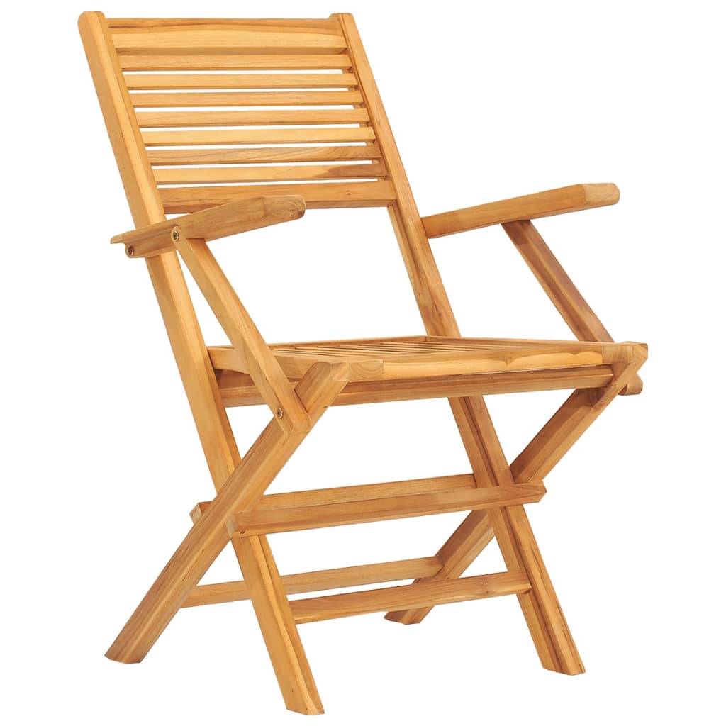 vidaXL 7-tlg. Garten-Essgruppe Massivholz Teak