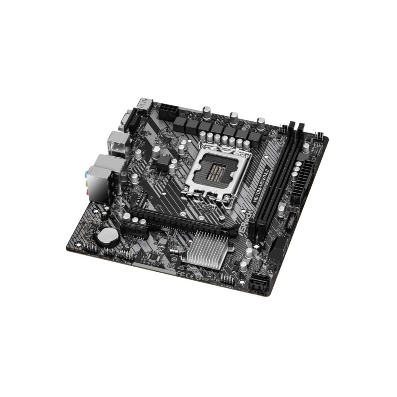 ASRock H610M-HDV/M.2 - 2.0 - Motherboard - micro ATX - LGA1700-Sockel - H610 Chipsatz - USB 3.2 Gen 1 - Gigabit LAN - Onboard-Grafik (CPU
