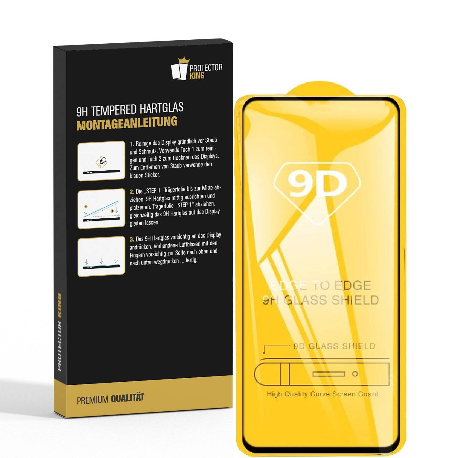 1x 9H Hartglas für Oppo Find X3 Lite FULL COVER Displayschutz Panzerfolie 3D SW Panzerglas Schutzglas