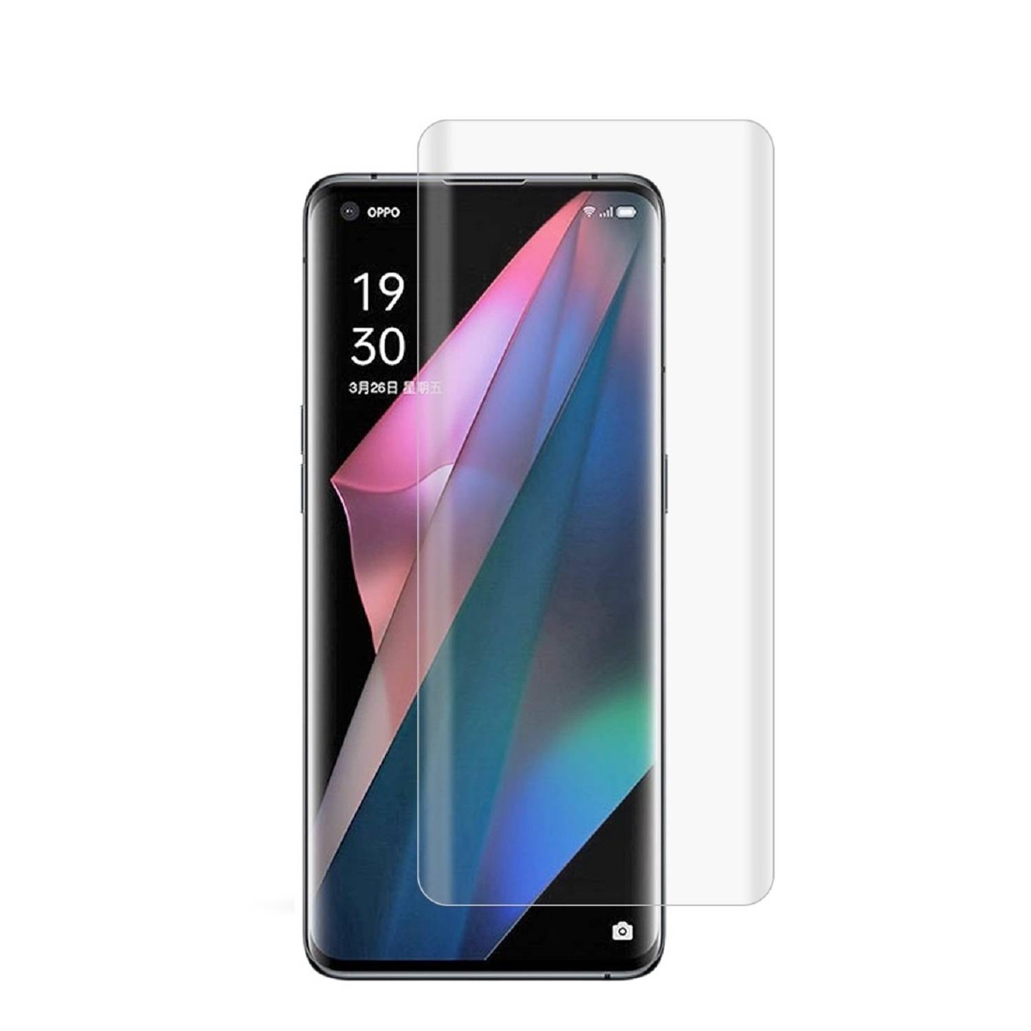 6x Displayfolie für Oppo Find X5 Pro FULL CURVED Displayschutz Schutzfolie HD KLAR