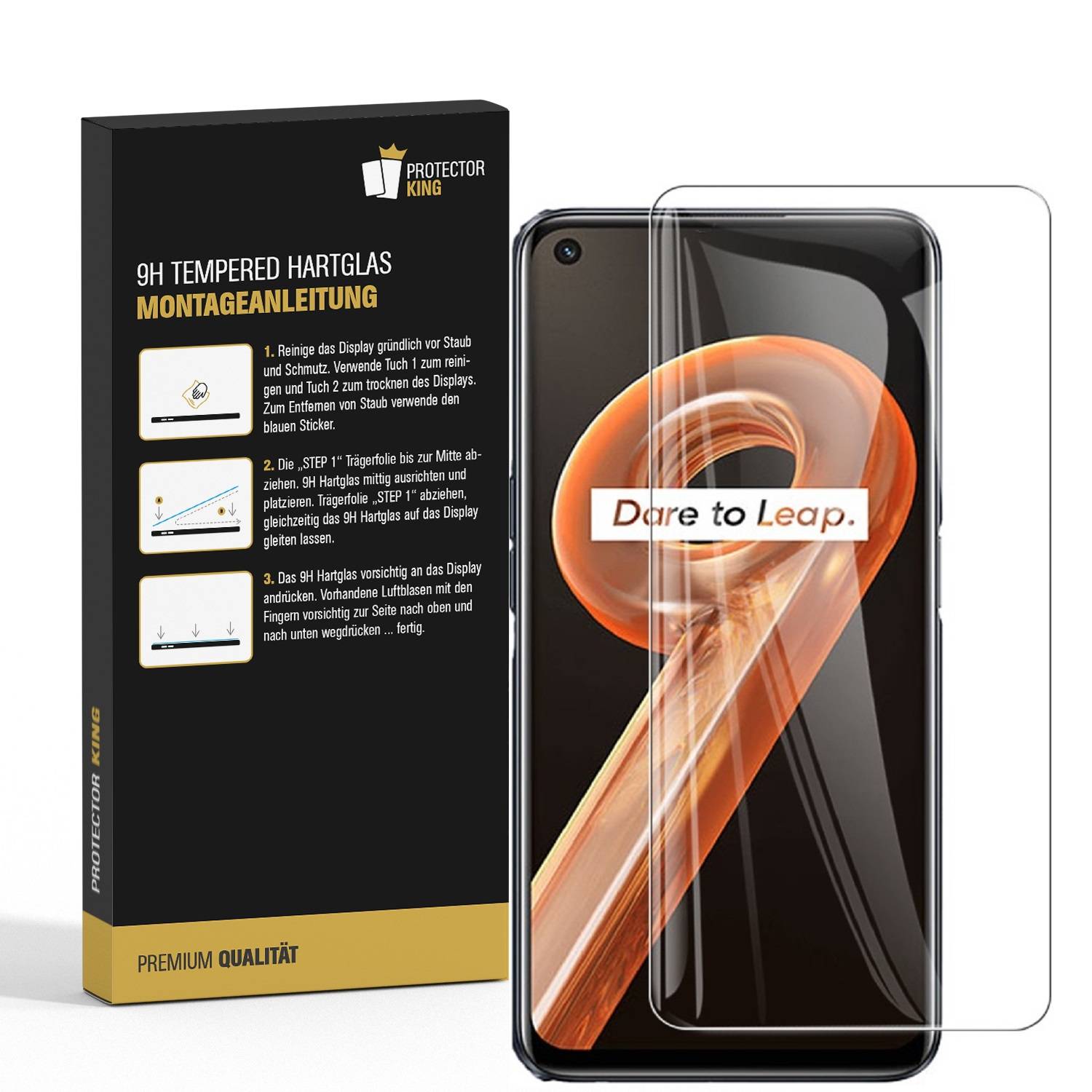 1x 9H Hartglas für Oppo Realme 9 Pro Plus Displayschutz Panzerfolie Schutzfolie Panzerglas Schutzglas Displayglas Tempered Glasfolie Sicherheitsglas