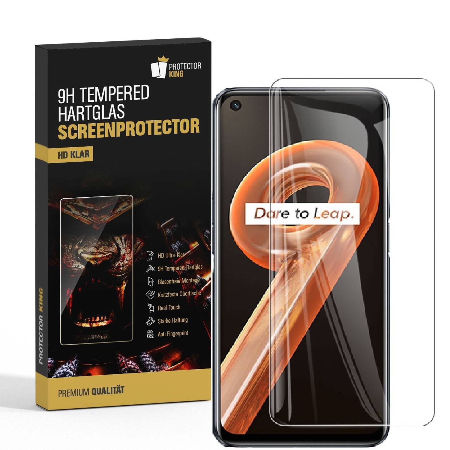 1x 9H Hartglas für Oppo Realme 9 Pro Plus Displayschutz Panzerfolie Schutzfolie Panzerglas Schutzglas Displayglas Tempered Glasfolie Sicherheitsglas