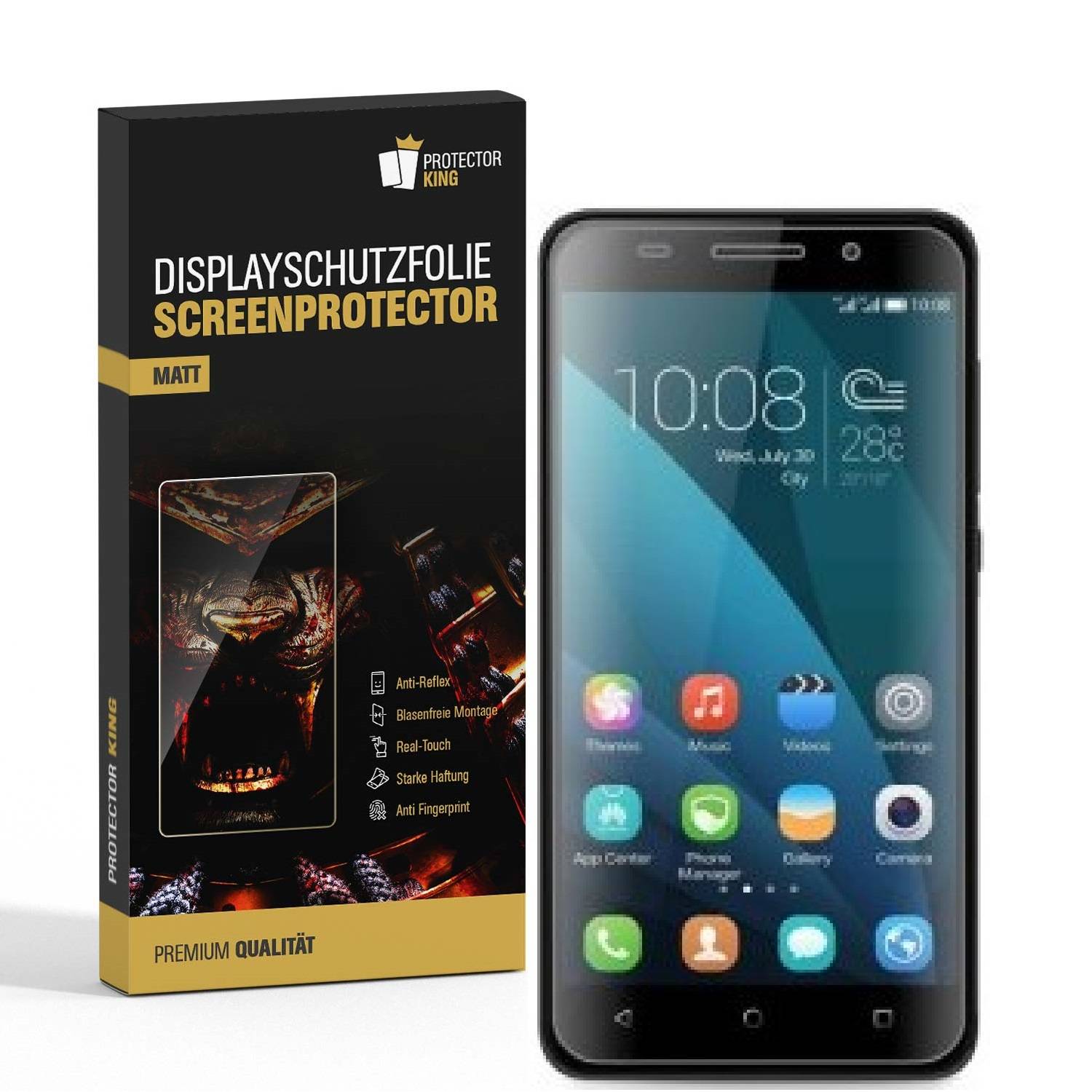 3x Displayschutzfolie für Huawei Honor 4X ANTI-REFLEX Displayfolie MATT