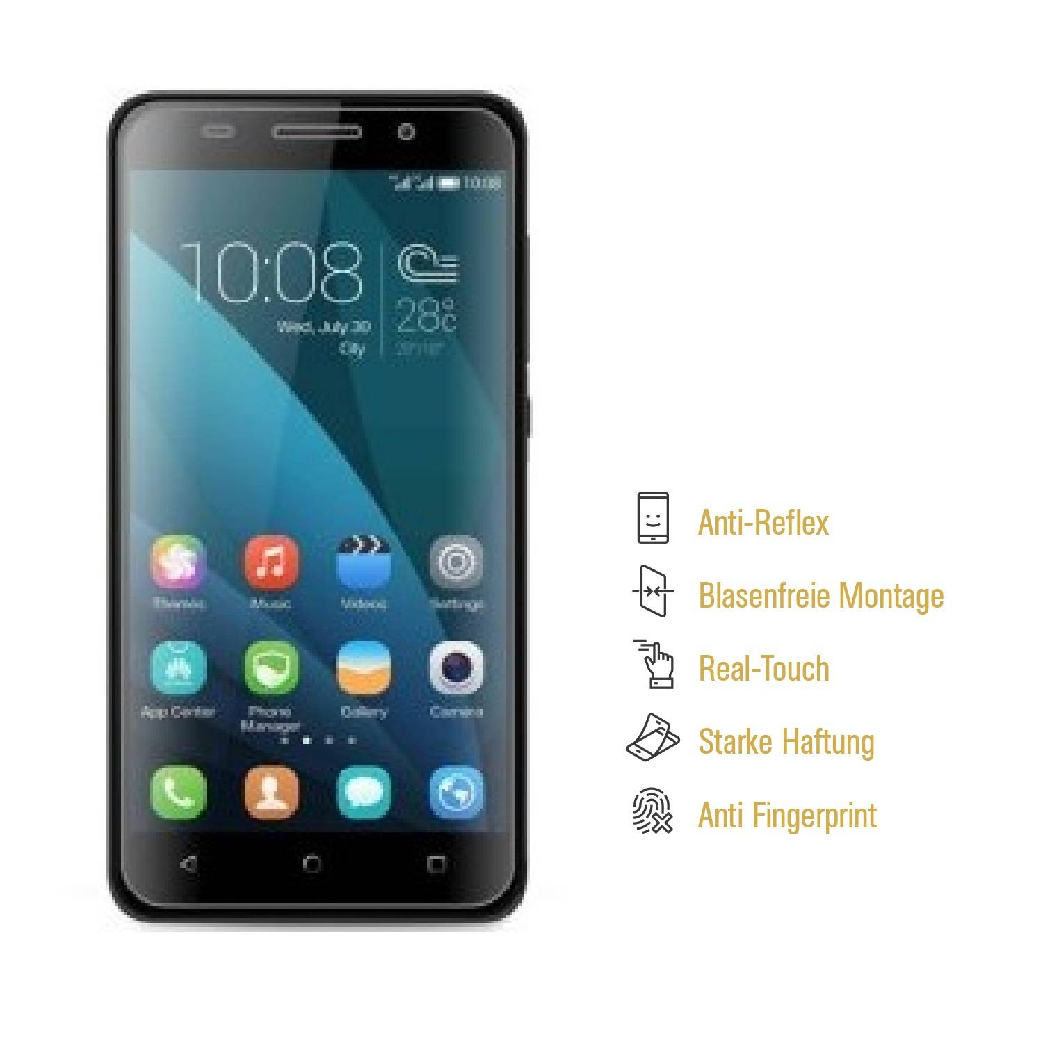 3x Displayschutzfolie für Huawei Honor 4X ANTI-REFLEX Displayfolie MATT