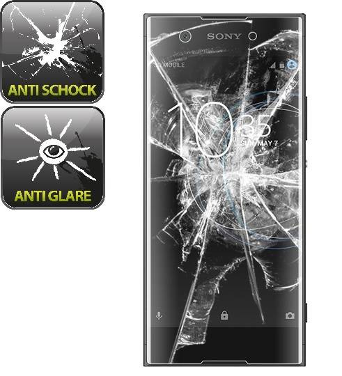 2x Panzerfolie für Sony Xperia XA1 Plus ANTI-SCHOCK Displayschutzfolie MATT