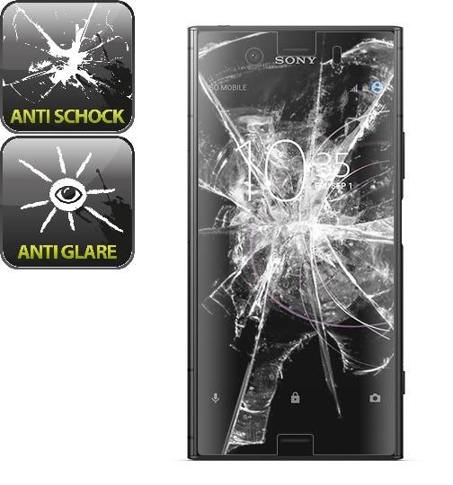 2x Panzerfolie für Sony Xperia XZ1 ANTI-SCHOCK Displayschutzfolie MATT