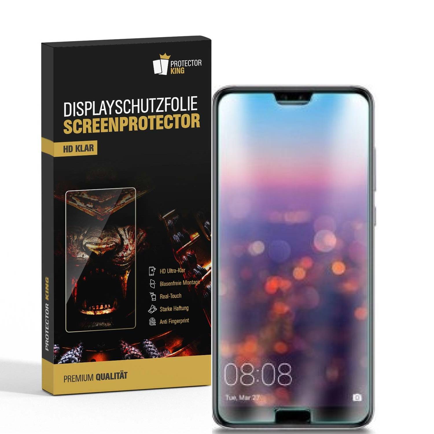 3x Displayschutzfolie für Huawei Honor 10 Displayfolie Schutzfolie HD ULTRA KLAR