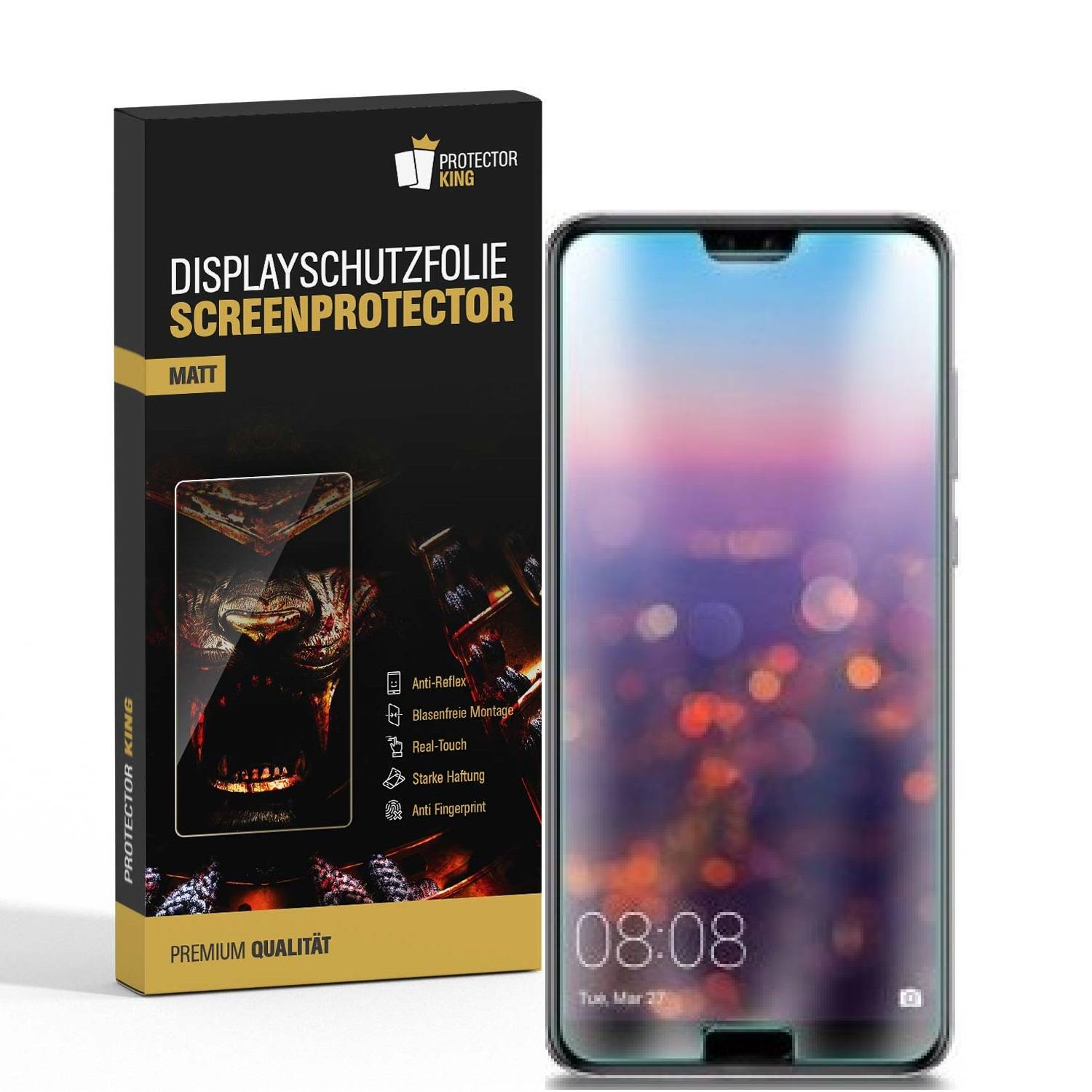 6x Displayschutzfolie für Huawei Honor 10 ANTI-REFLEX Displayfolie MATT