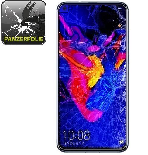 2x Panzerfolie für Huawei Honor View 20 ANTI-SCHOCK Displayschutzfolie HD KLAR