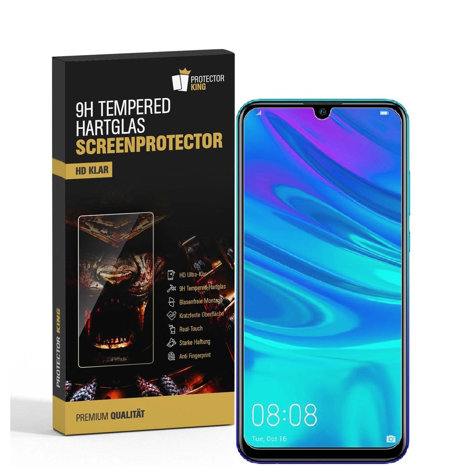 1x 9H Hartglas für Huawei Honor 10 Lite Panzerfolie Displayschutz KLAR Panzerglas Schutzfolie Schutzglas