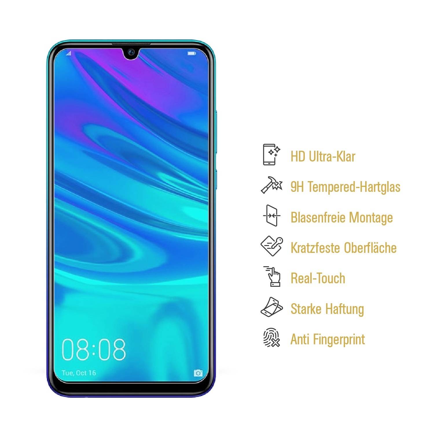6x 9H Hartglas für Huawei Honor 10 Lite Panzerfolie Displayschutz KLAR Panzerglas Schutzfolie Schutzglas