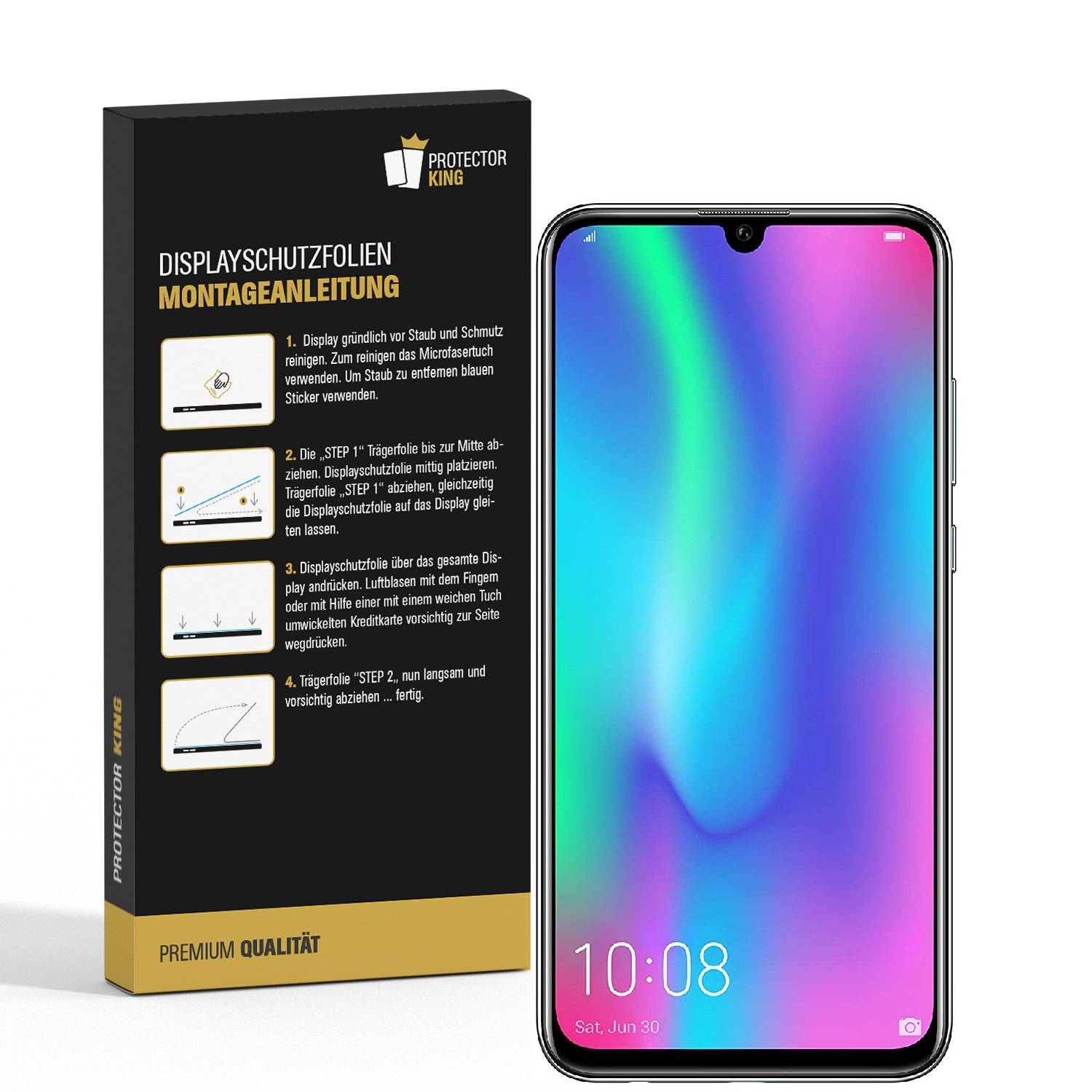 2x Displayschutzfolie für Huawei Honor 10 Lite ANTI-REFLEX Displayfolie MATT