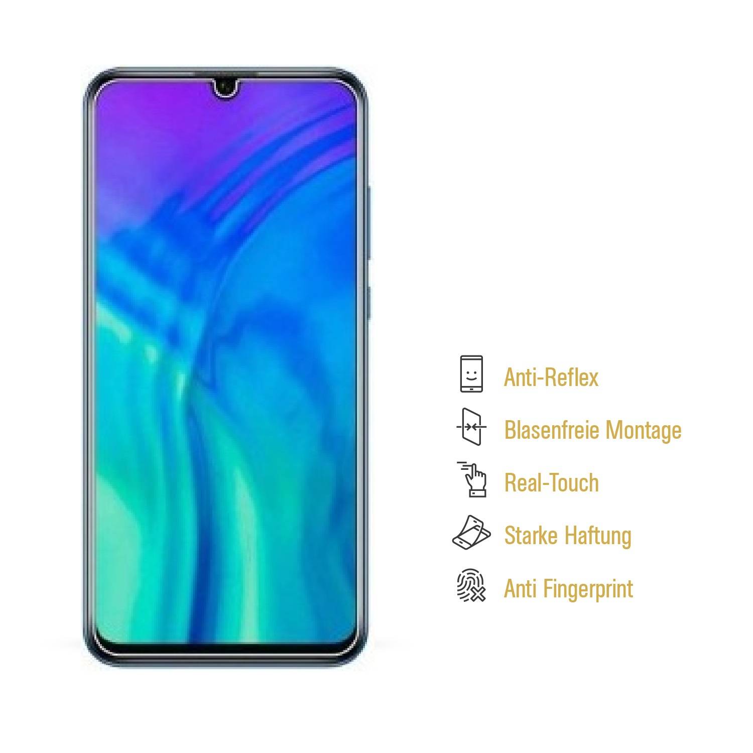 3x Displayschutzfolie für Huawei Honor 20 LiteANTI-REFLEX Displayfolie MATT