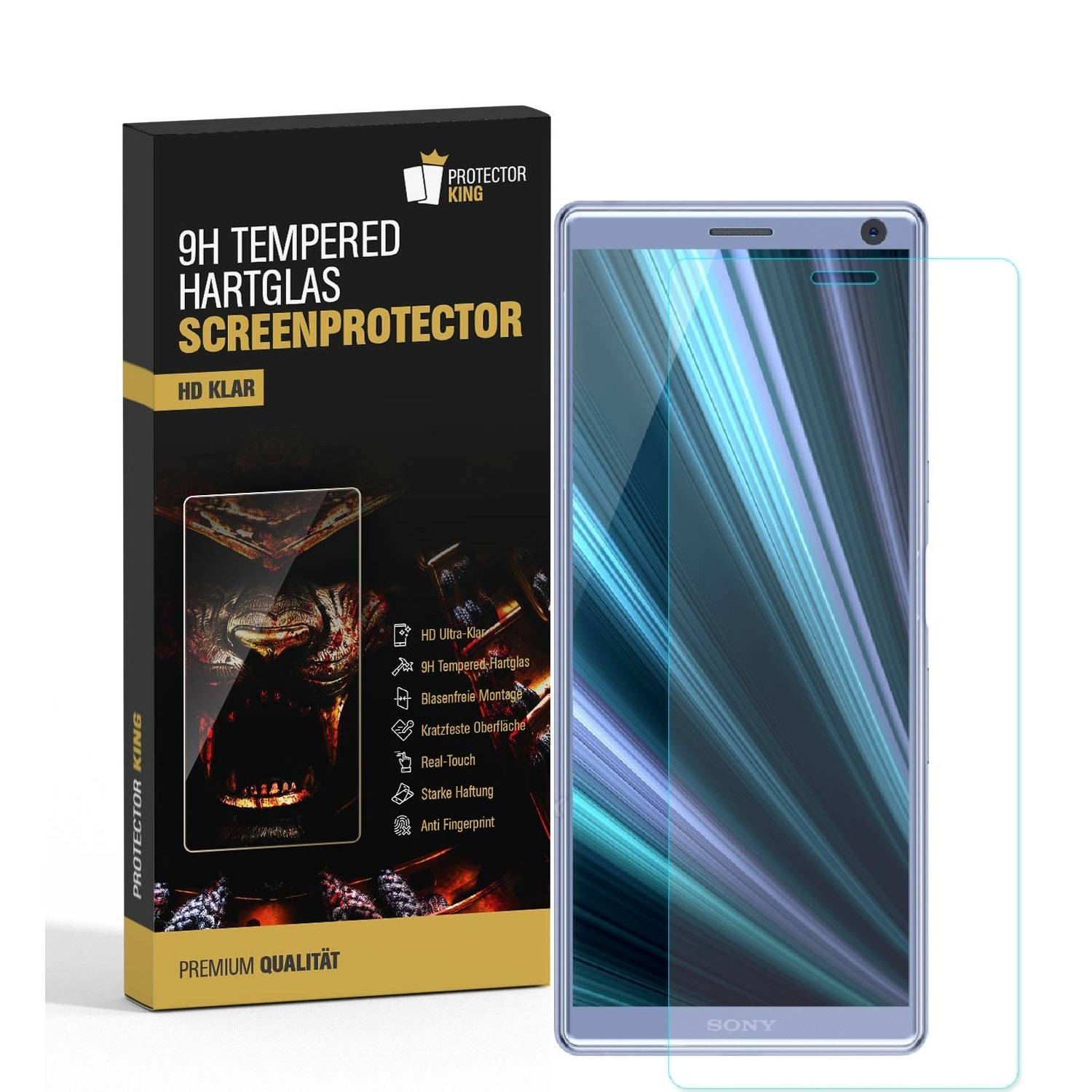 4x 9H Hartglas für Sony Xperia 10 Plus Panzerfolie Displayschutz Schutzglas KLAR Panzerglas Schutzfolie