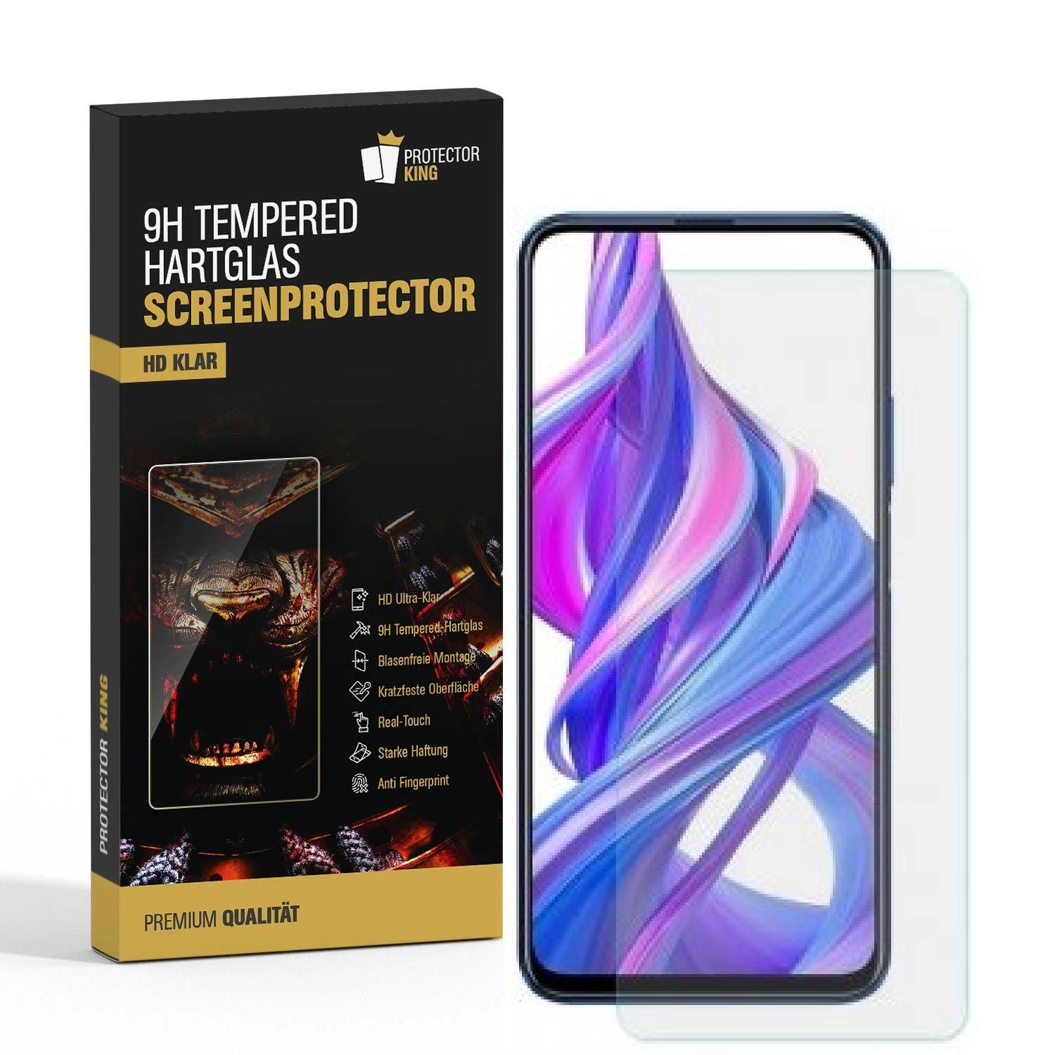 1x 9H Hartglas für Huawei Honor 9X Panzerfolie Displayschutz Schutzglas HD KLAR Panzerglas Schutzfolie