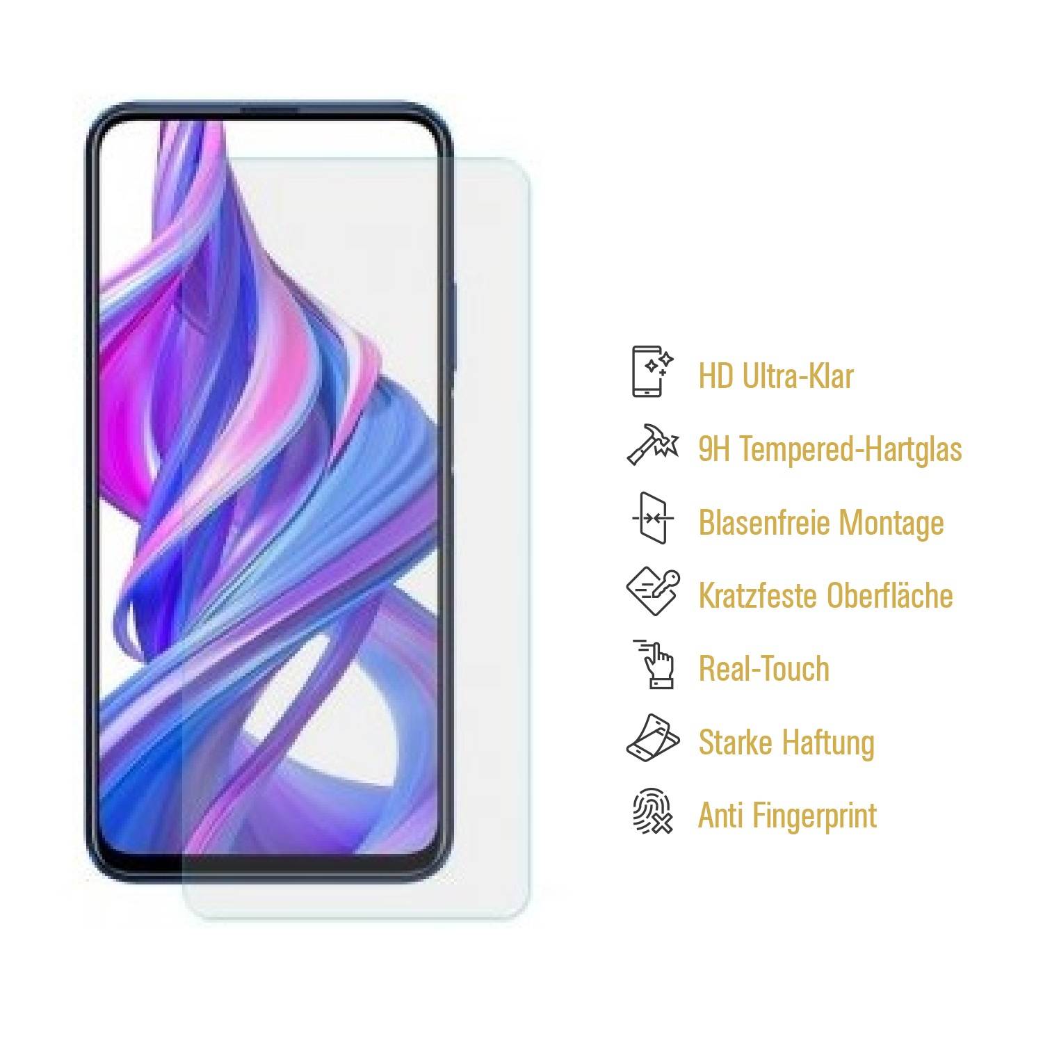 4x 9H Hartglas für Huawei Honor 9X Panzerfolie Displayschutz Schutzglas HD KLAR Panzerglas Schutzfolie