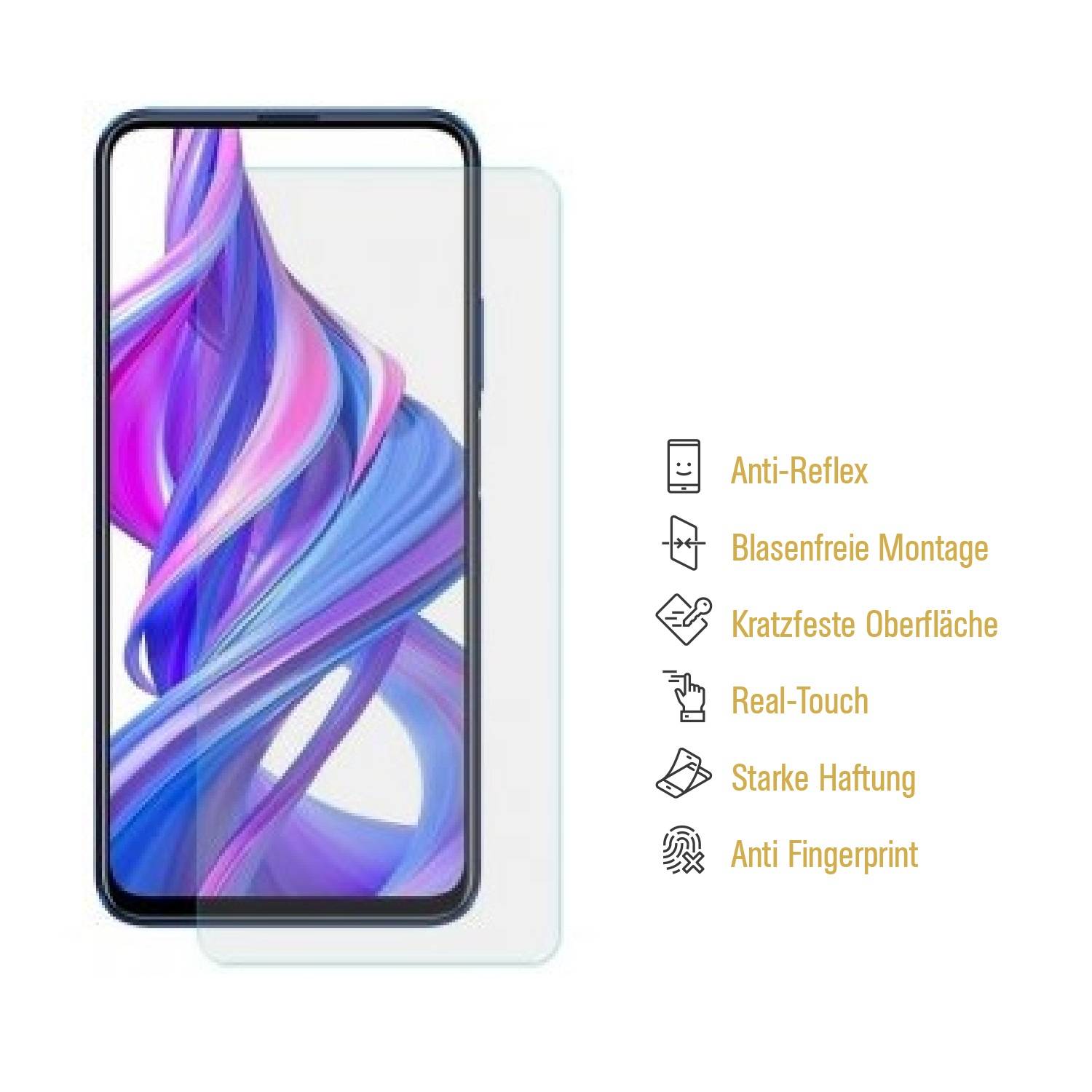 2x Panzerfolie für Huawei Honor 9X ANTI-SCHOCK Displayschutz Displayfolie MATT