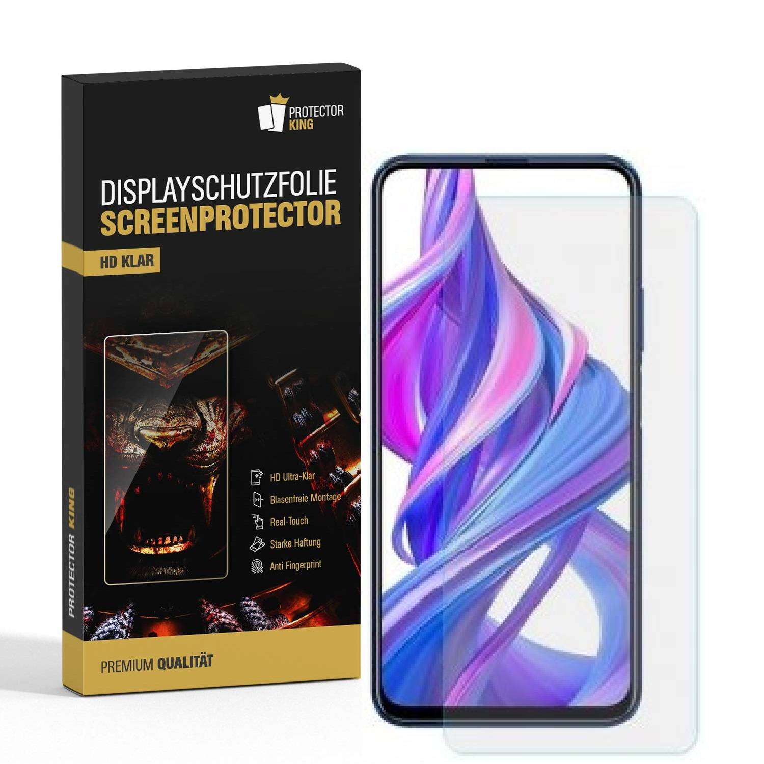 3x Displayschutzfolie für Huawei Honor 9X Displayfolie HD KLAR