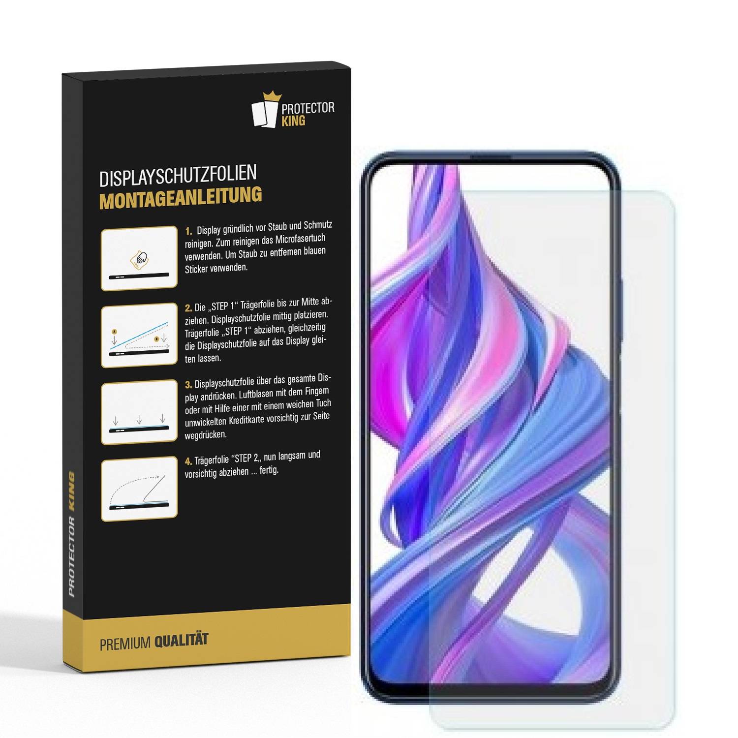 4x Displayschutzfolie für Huawei Honor 9X ANTI-REFLEX Displayfolie MATT