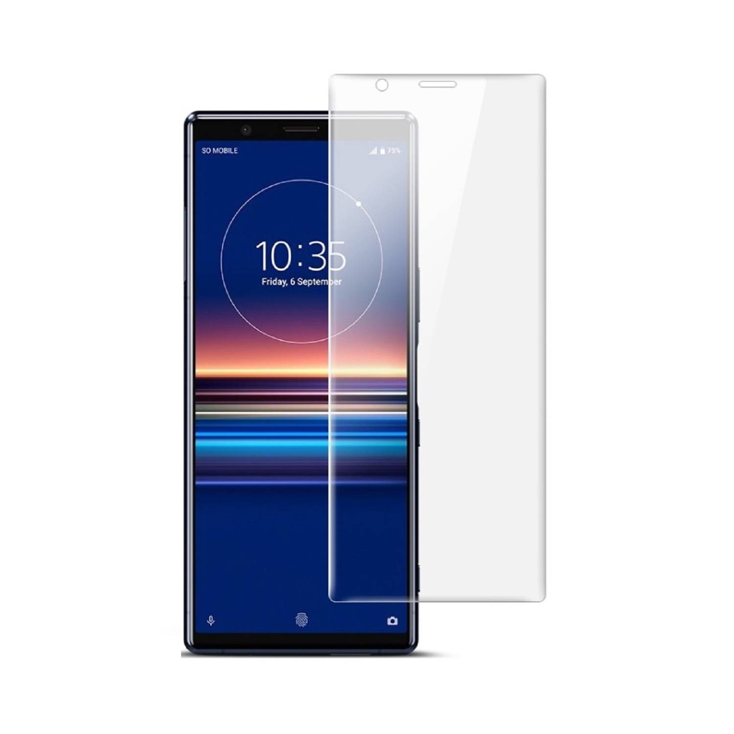 1x Hydropanzerglas für Sony Xperis 5 HD KLAR FLEXIBLER Displayschutz Schutzglas Hydrogelglas Displayglas Glasfolie Hybridschutzglas