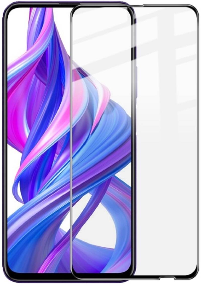 6x Hartglas für Huawei Honor 9X FULL COVER Displayschutz Panzerfolie HD SW Klar Panzerglas Schutzglas