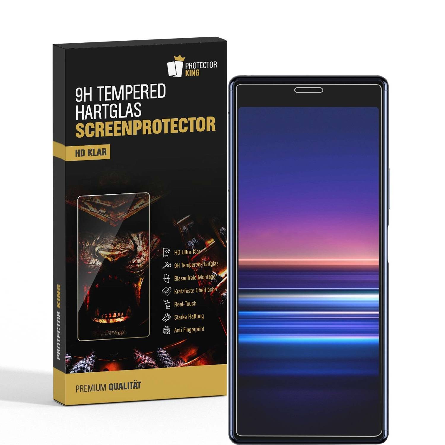 4x 9H Hartglas für Sony Xperia 10 II Panzerfolie Displayschutz Schutzfolie HD KLAR Panzerglas Schutzglas Glasfolie Displayglas