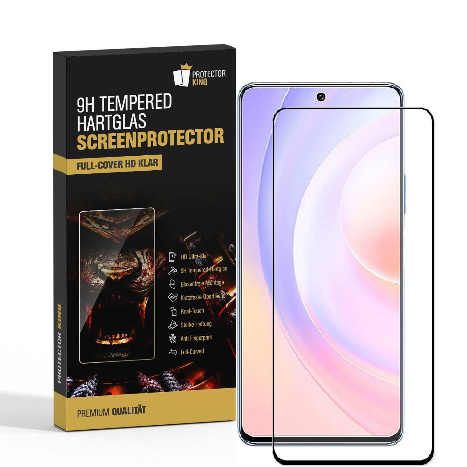 3x 9H Hartglas für Huawei Honor 50 SE FULL COVER Displayschutz Panzerfolie Schutzfolie Panzerglas Schutzglas Displayglas Tempered Glasfolie