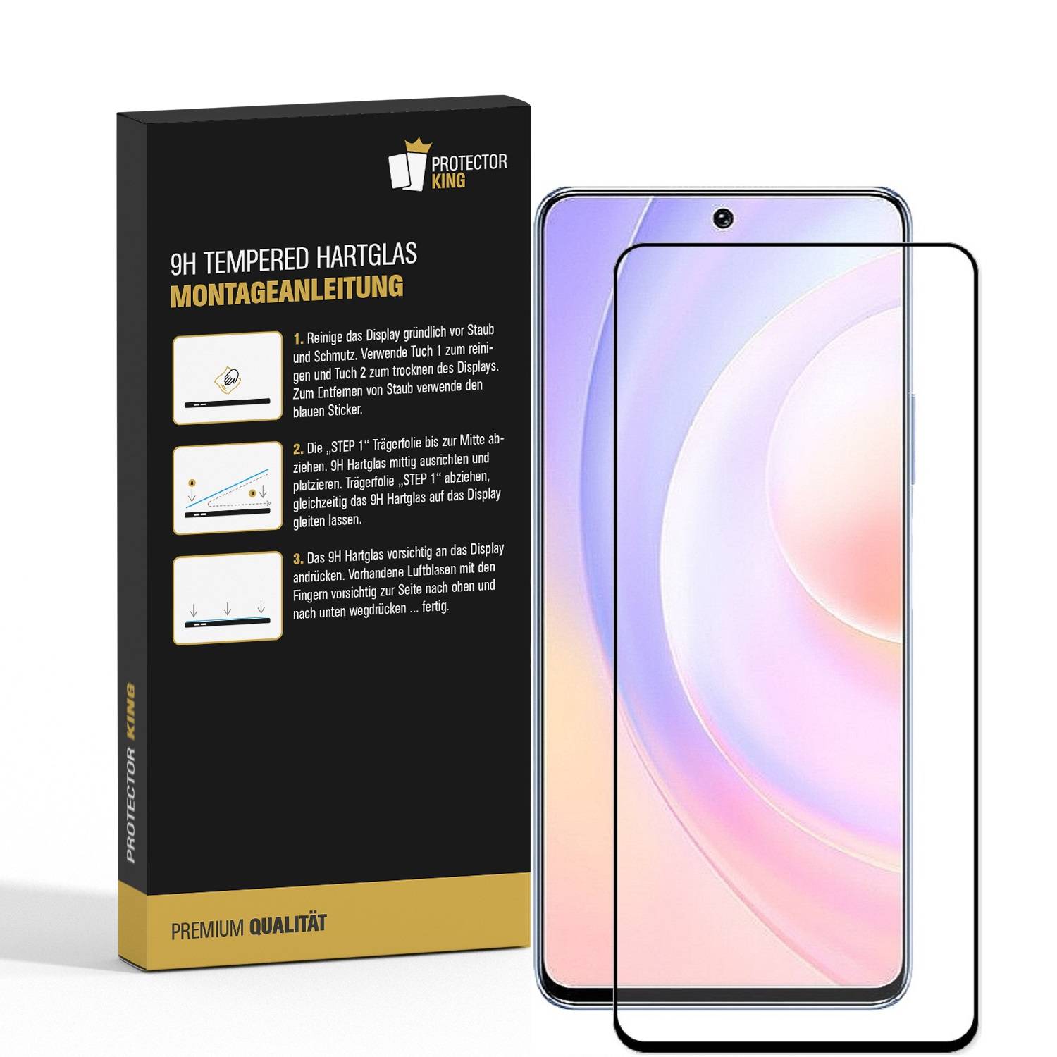 4x 9H Hartglas für Huawei Honor 50 SE FULL COVER Displayschutz Panzerfolie Schutzfolie Panzerglas Schutzglas Displayglas Tempered Glasfolie
