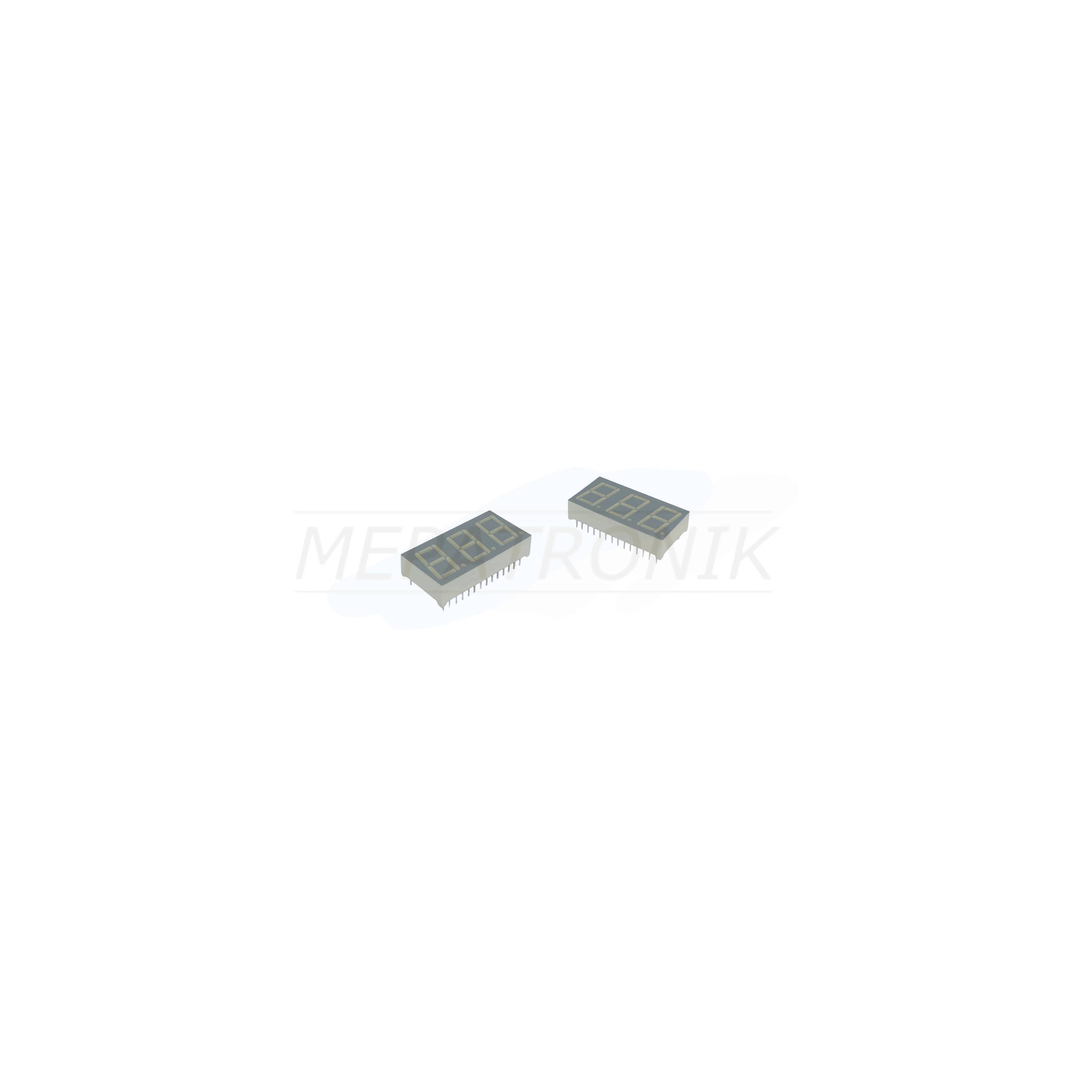 BA56-12SURKWA 7-Segment-Anzeige-3 ZEICHEN THT LEUCHTDIODE ROT | Set 13 Stück