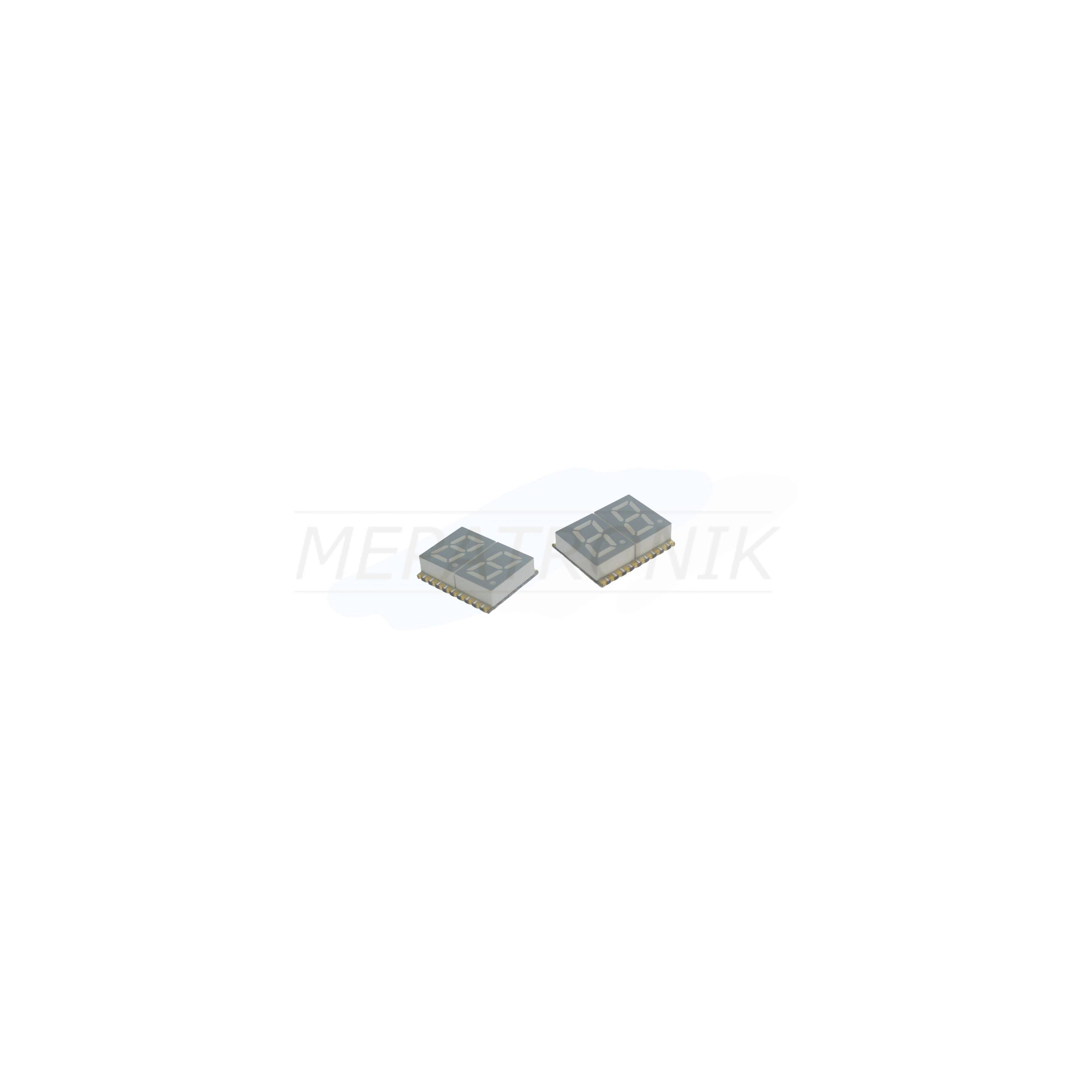 KCDA03-106 7-Segment-Anzeige 2 ZEICHEN SMT LEUCHTDIODE ORANGE | Set 300 Stück