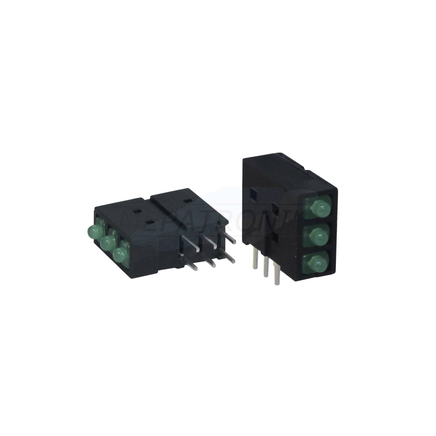 L-4060XHA/3GD LED1.8MM GREEN Kunststoffblock TRI-LEVEL THT LEUCHTDIODE | Set 100 Stück