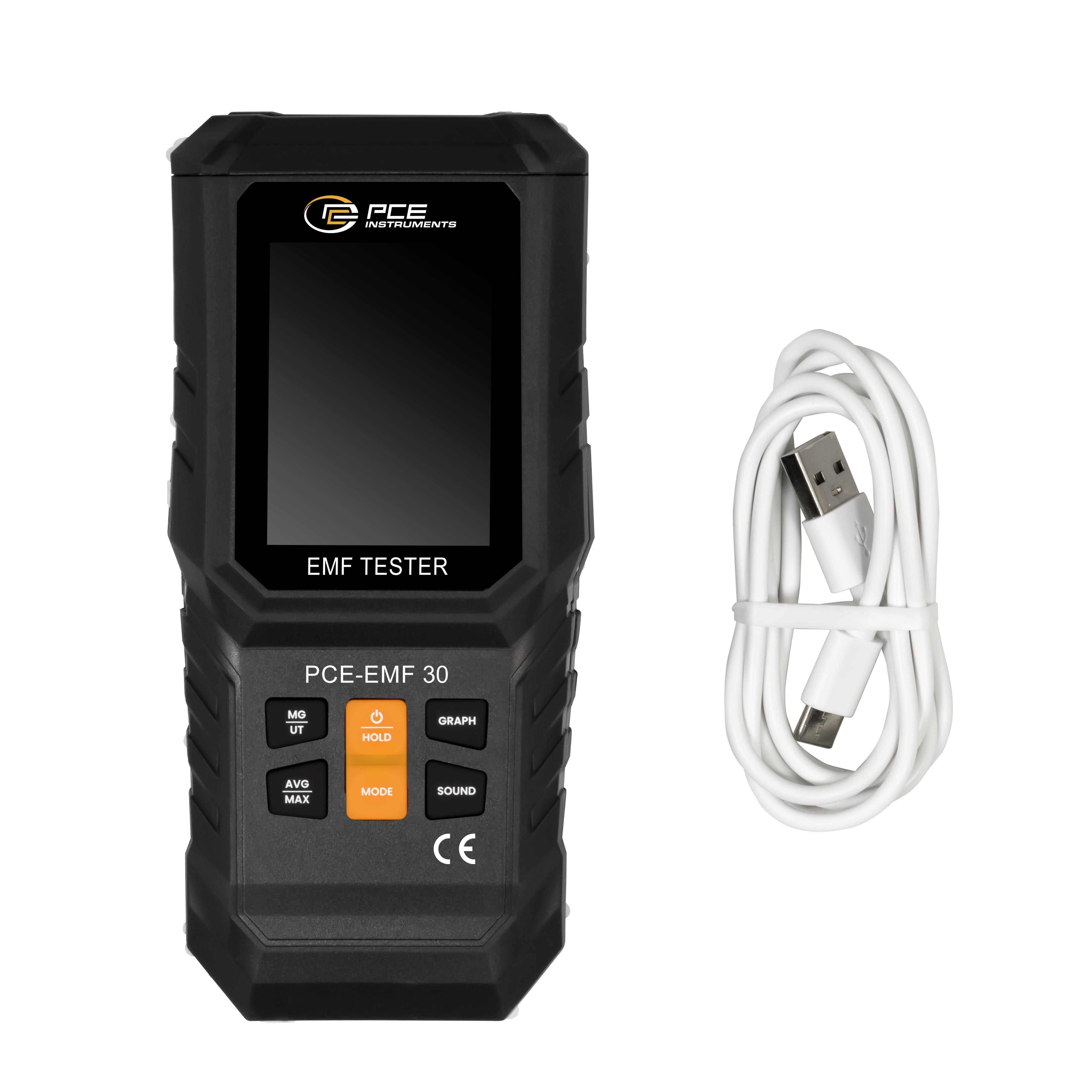 PCE Instruments EMF-Tester PCE-EMF 30 Magnetfeld bis 999,9 mG |Große Bandbreite |1 MHz … 10GHz |5 Hz … 3500 MHz