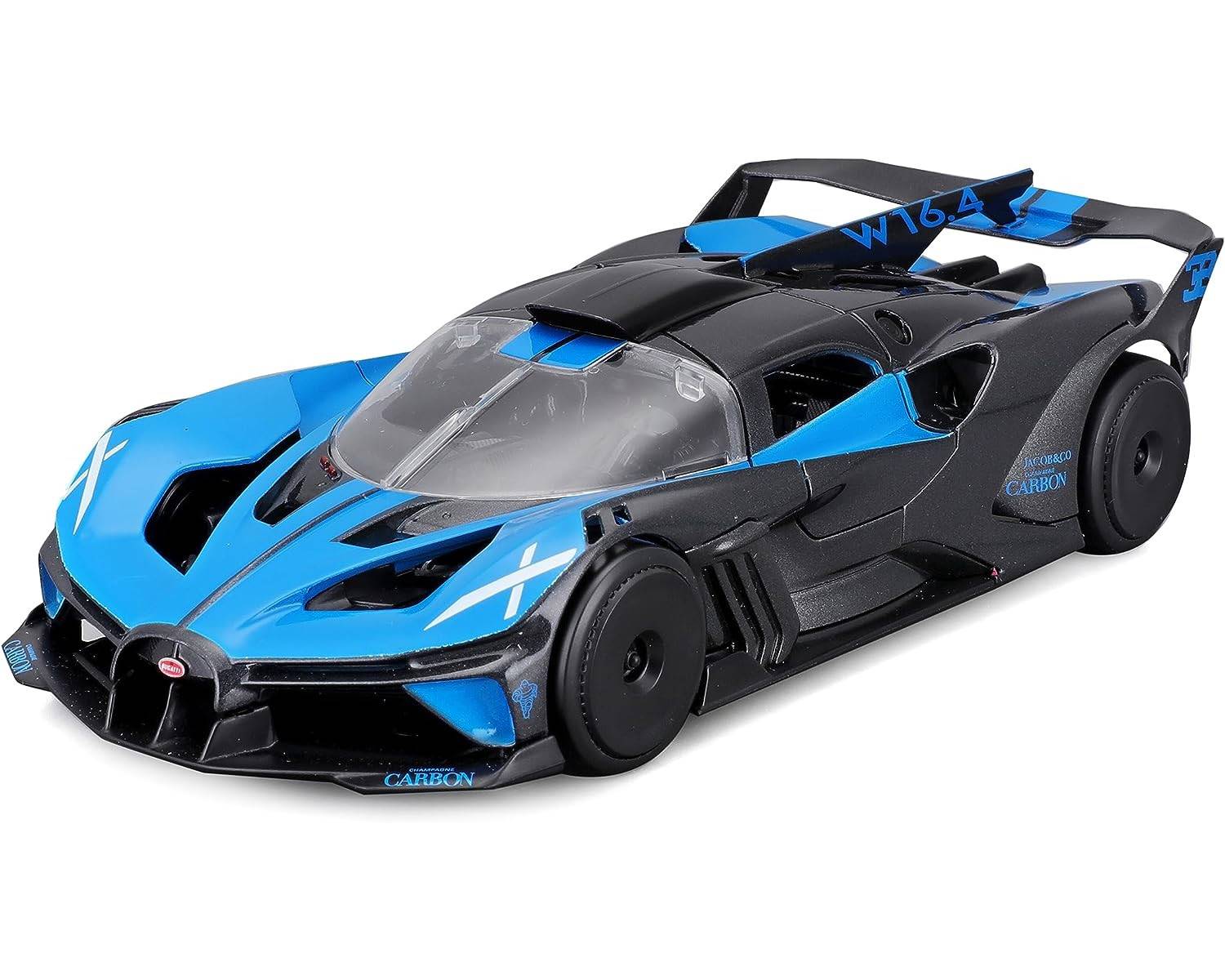 Maisto 32911 - Modellauto - Bugatti Bolide (blau-schwarz, Maßstab 1:24) Modell Auto