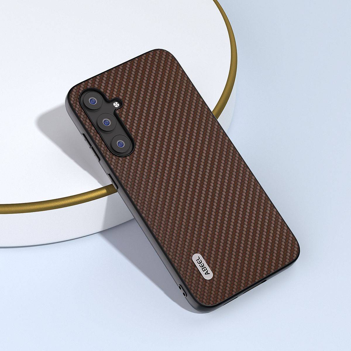 Für Samsung Galaxy S23 FE ABEEL Carbon Textur Schutz Hülle Case Cover