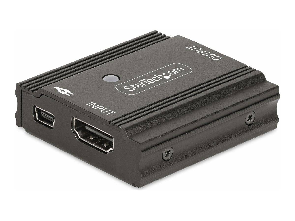 StarTech.com 33ft (10m) 8K 60Hz HDMI Signal Booster, Active HDMI 2.1 Inline Repeater and Video Signal Amplifier up to 8K