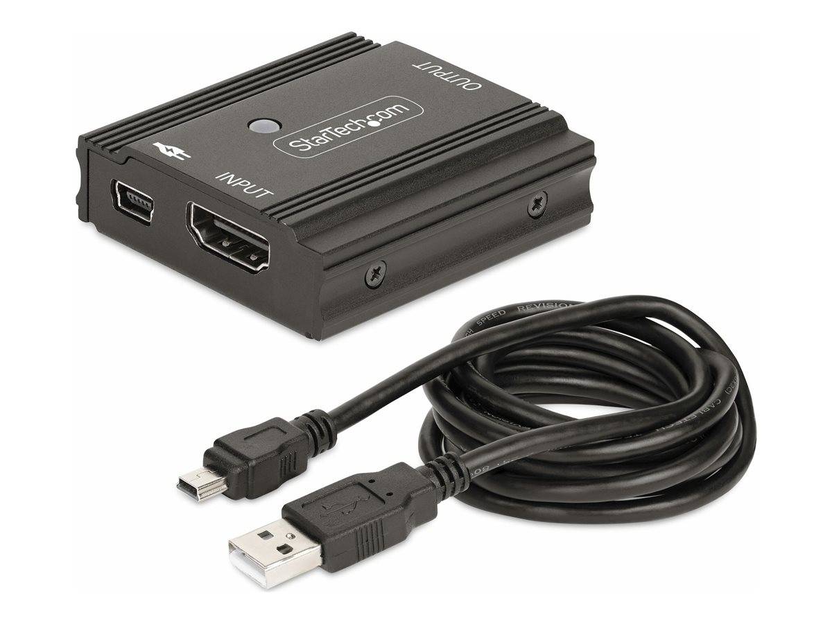 StarTech.com 33ft (10m) 8K 60Hz HDMI Signal Booster, Active HDMI 2.1 Inline Repeater and Video Signal Amplifier up to 8K