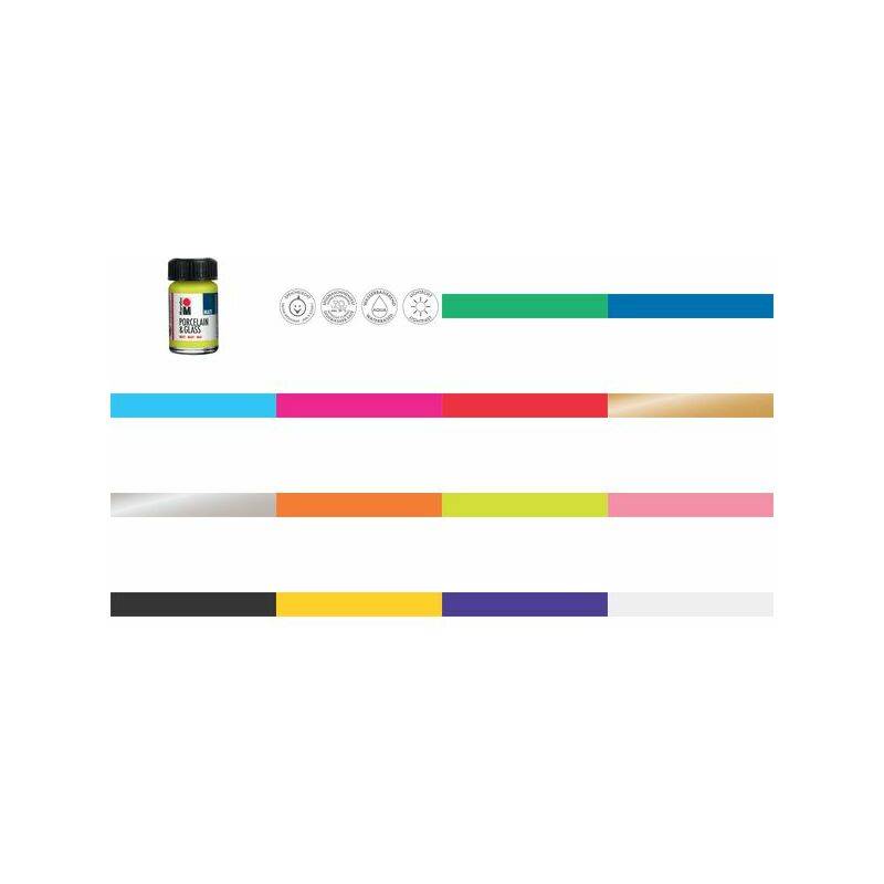 Marabu Farbe "Porcelain & Glass", matt, 15 ml, apfel