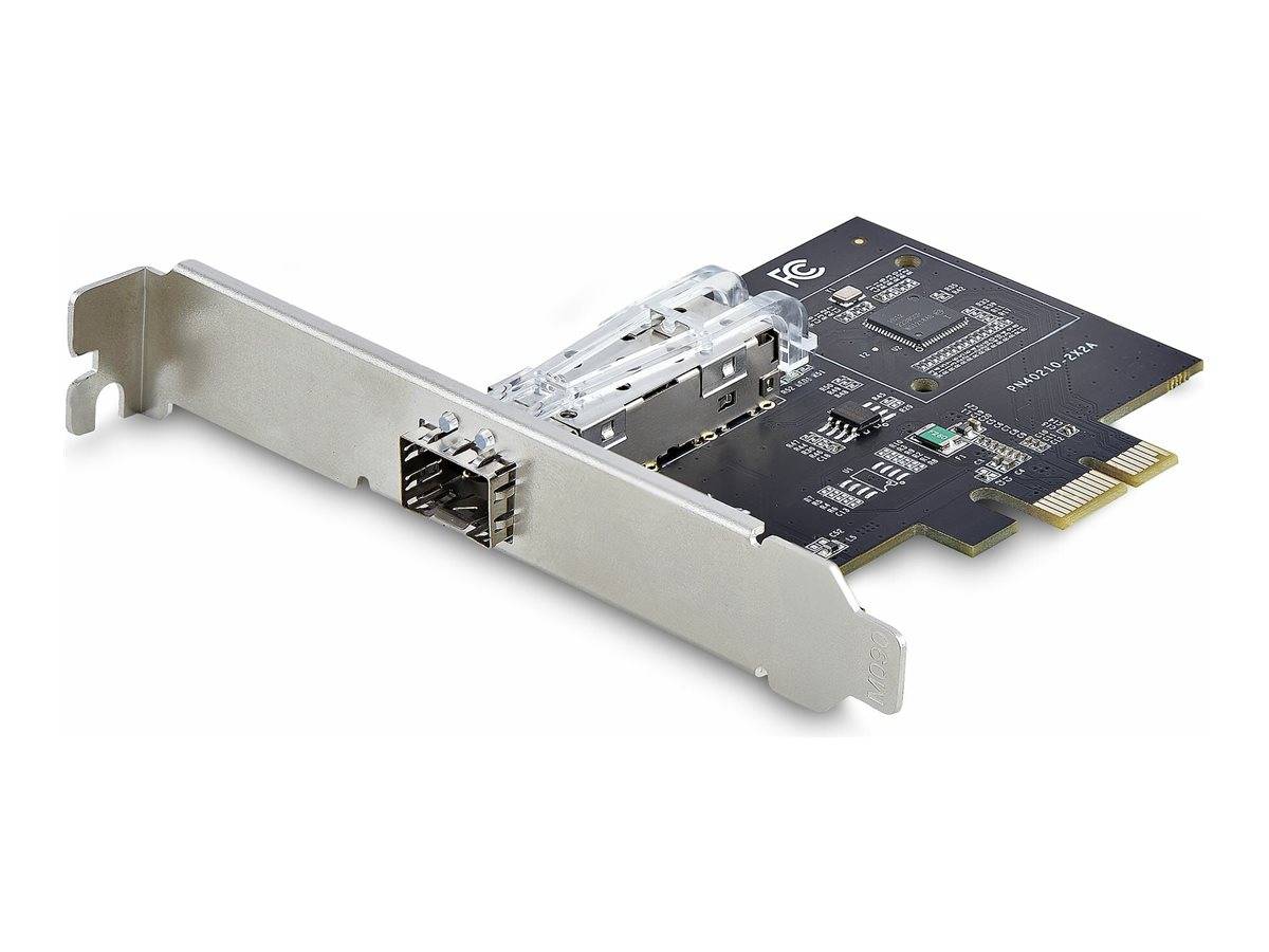 StarTech.com 1-Port GbE SFP Network Card, PCIe 2.1 x1, Intel I210-IS, 1GbE Controller, 1000BASE Copper/Fiber Optic, Sing