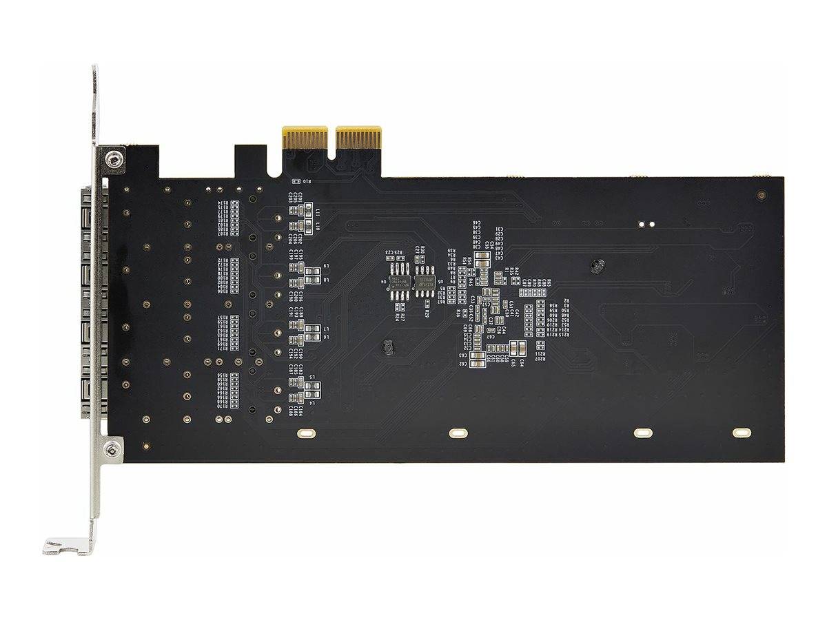 StarTech.com 4-Port GbE SFP Network Card, PCIe 2.0 x2, Intel I350-AM4 4x 1GbE Controller, 1000BASE Copper/Fiber Optic, Q