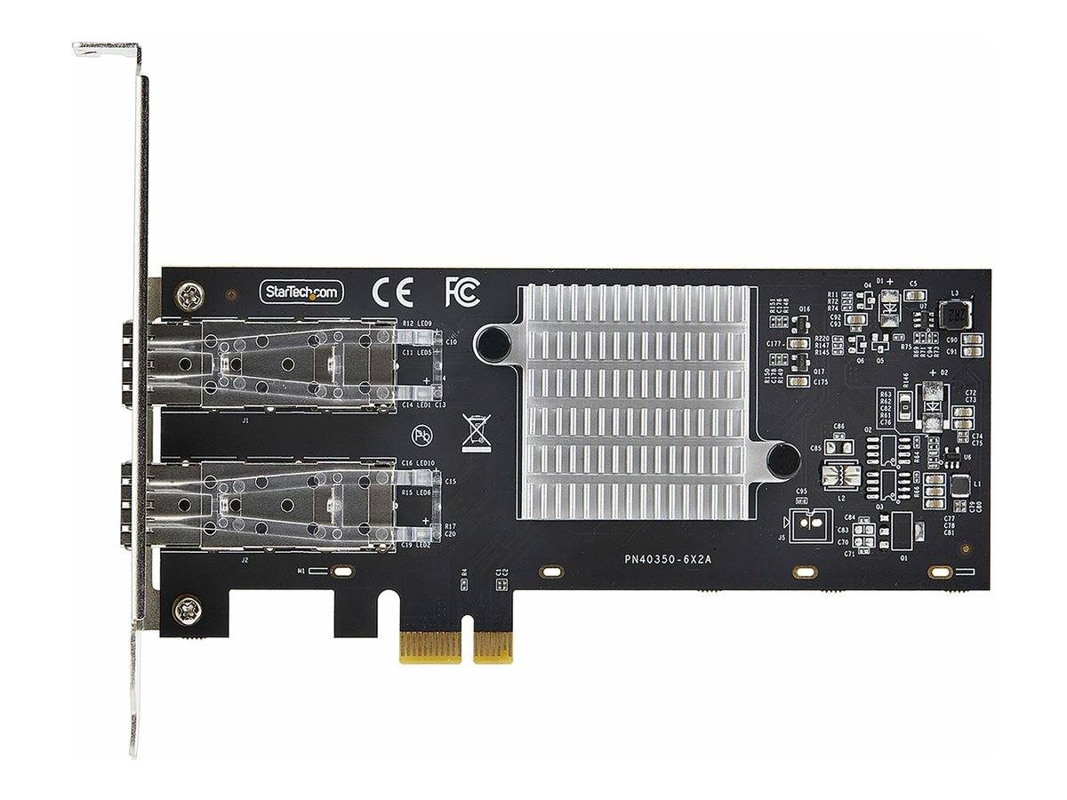 StarTech.com 2-Port GbE SFP Network Card, PCIe 2.0 x1, Intel I350-AM2 2x 1GbE Controller, 1000BASE Copper/Fiber Optic, D