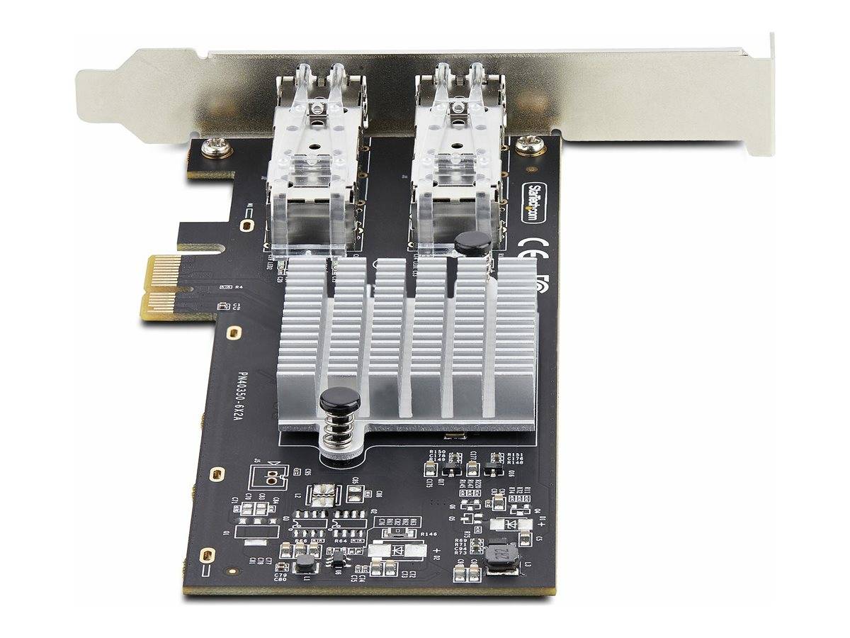 StarTech.com 2-Port GbE SFP Network Card, PCIe 2.0 x1, Intel I350-AM2 2x 1GbE Controller, 1000BASE Copper/Fiber Optic, D