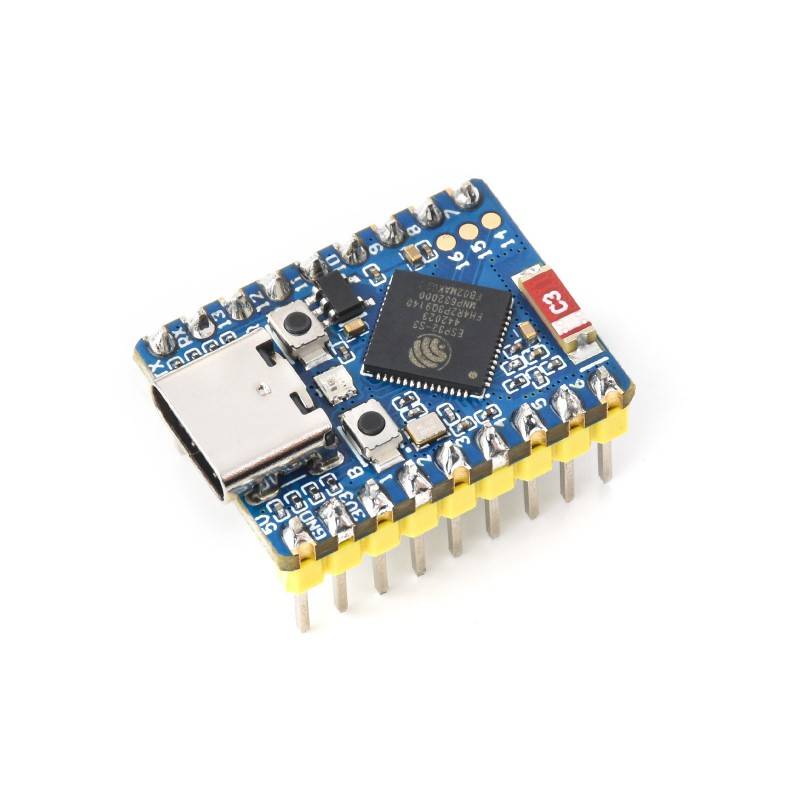 WaveShare ESP32-S3 Mini Development Board Pre-Soldered ESP32-S3FH4R2 240MHz 2.4GHz Wi-Fi Bluetooth 5