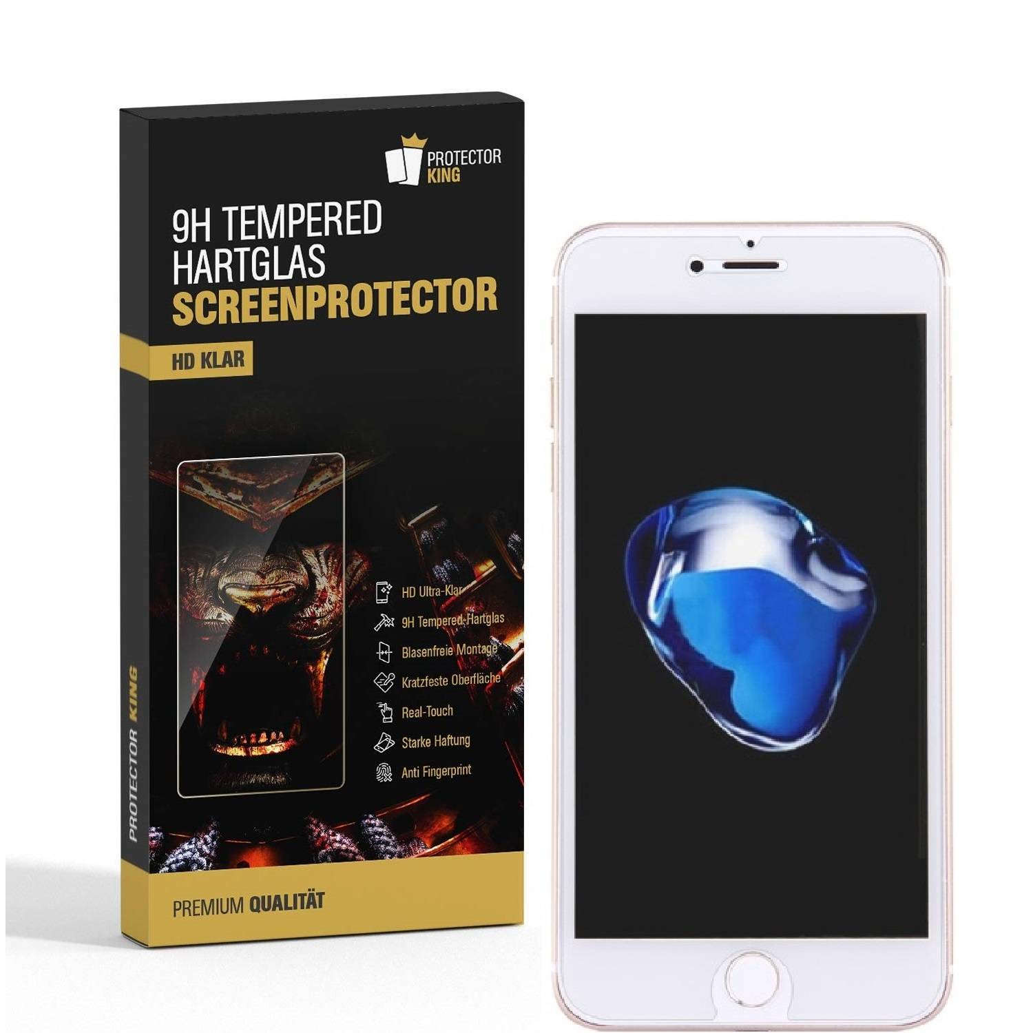 4x 9H Hartglasfolie für iPhone 6 6S Panzerfolie Schutzglas Glasfolie HD KLAR Panzerglas Schutzfolie