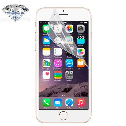4x Displayschutzfolie Schutzfolie SILBER DIAMANT GLITZER für iPhone 6 6S HD KLAR