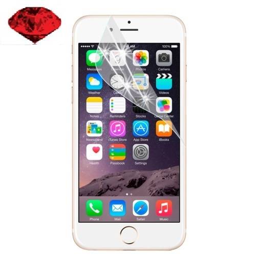 4x Displayschutzfolie Schutzfolie ROT DIAMANT GLITZER für iPhone 6 6S HD KLAR